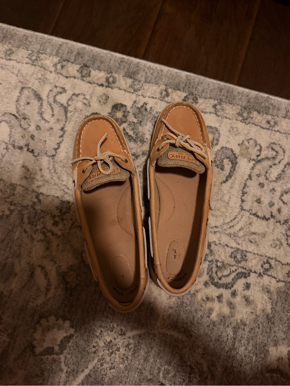 Sperry Women’s Tan Leather Boat Moccasins
